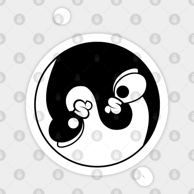 Ying Yang Chicken Sticker by threeonethree